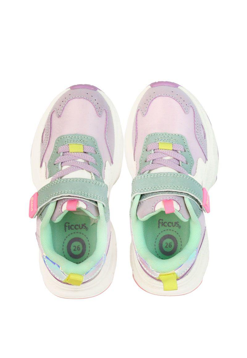 Zapatilla sport velcro elástico kids niña 869-2