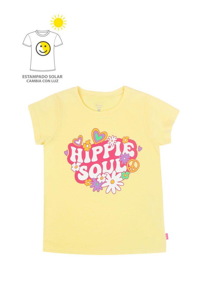 Polera junior niña estampado solar 799c-0