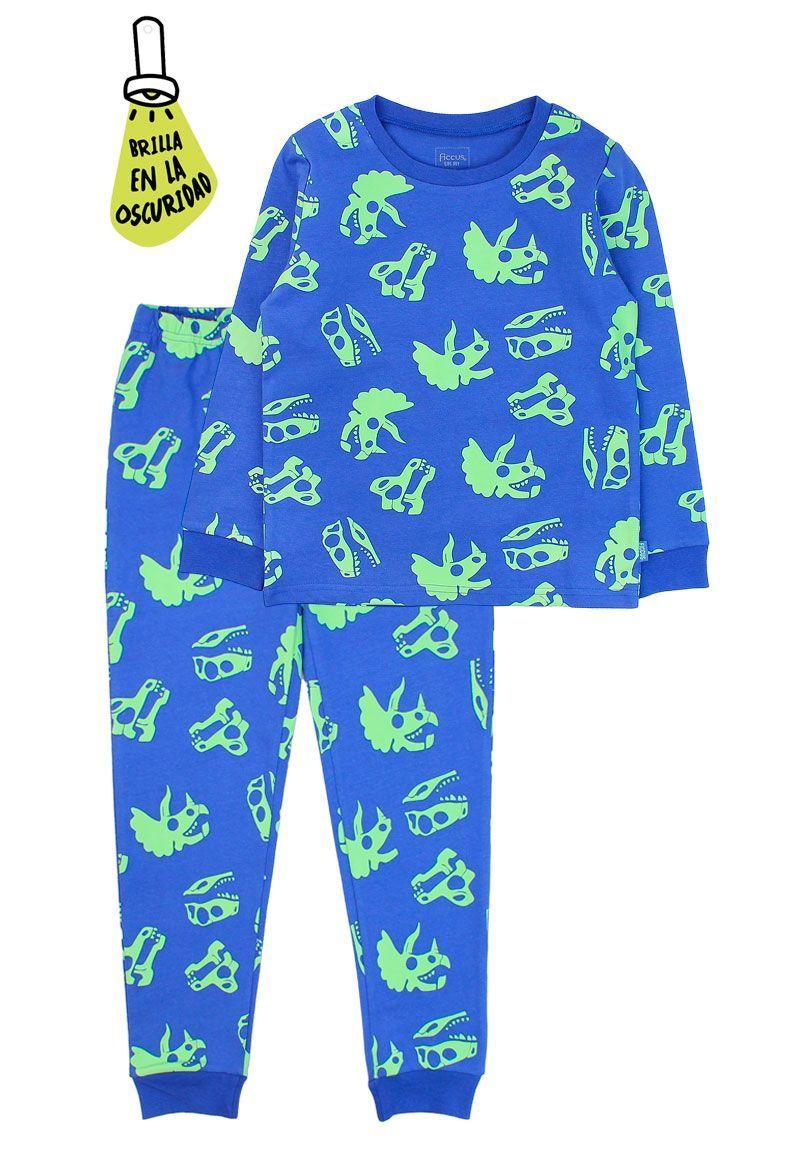 Pijama kids niño fluorescente dinosaur 268m-0