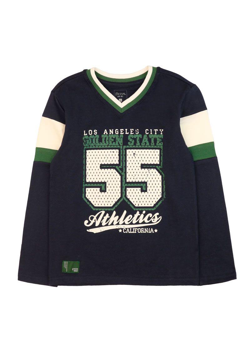 Polera kids niño cuello v squad 223v-0