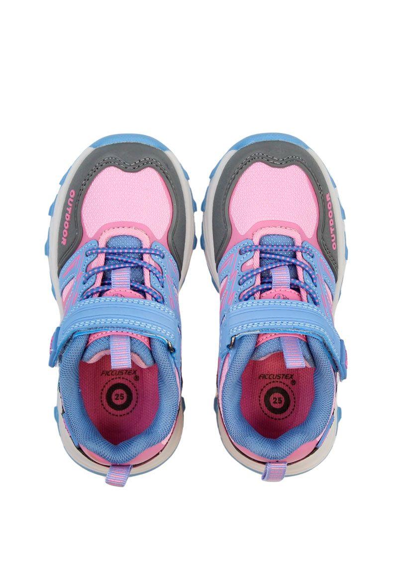 Zapatilla ficcustex velcro baja elástico kids niña 857-2