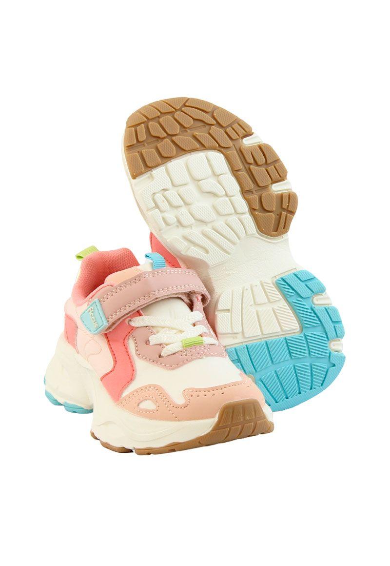 Zapatilla sport velcro elástico kids niña 870r-3