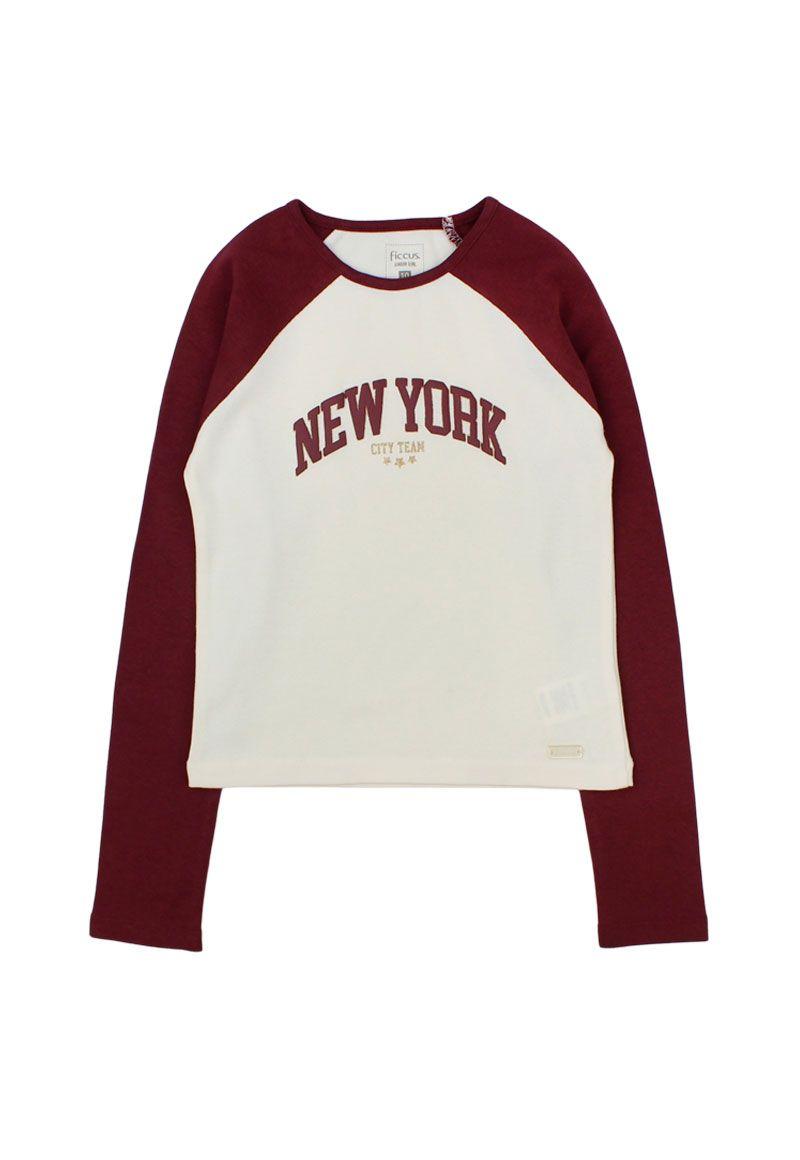 Polera junior niña manga raglan academy 360-0
