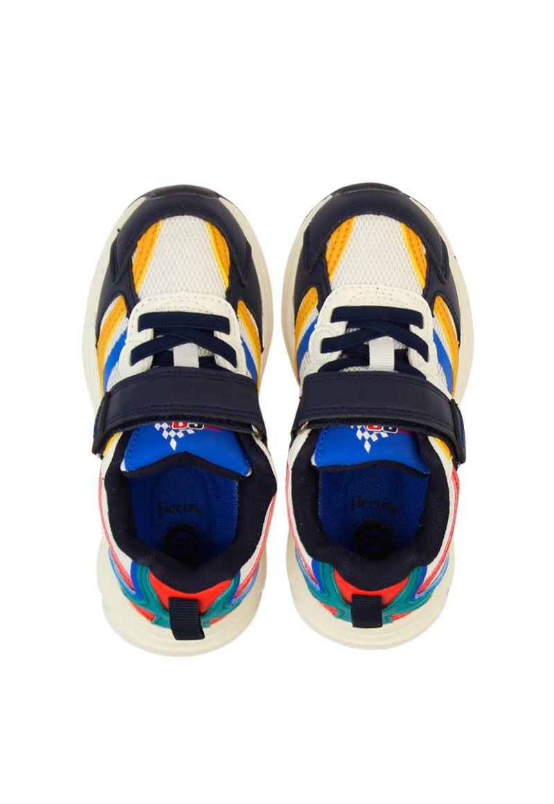 Zapatilla sport velcro elástico kids niño 896r-2