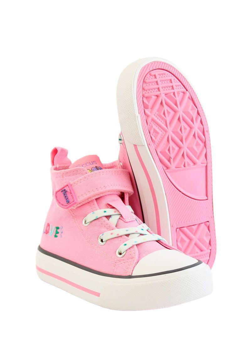 Zapatilla urbana caña velcro elastico kids niña 856-3