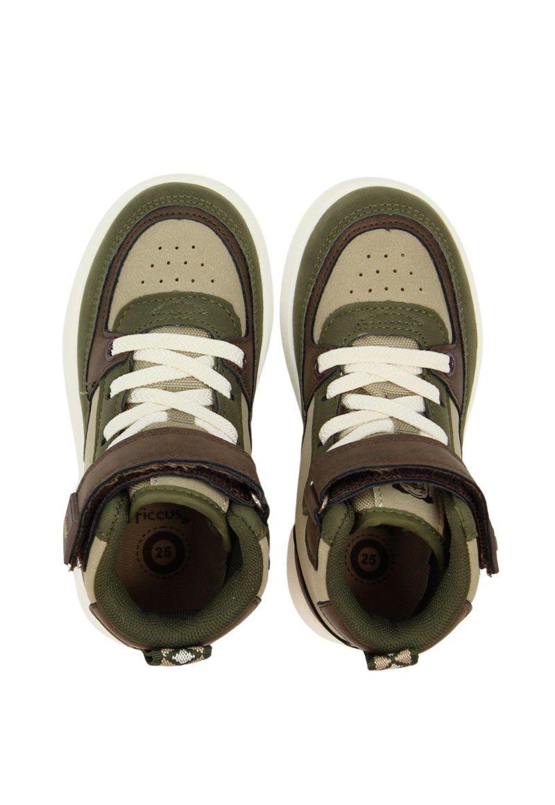 Zapatilla urbana caña velcro elástico kids niño 862-2