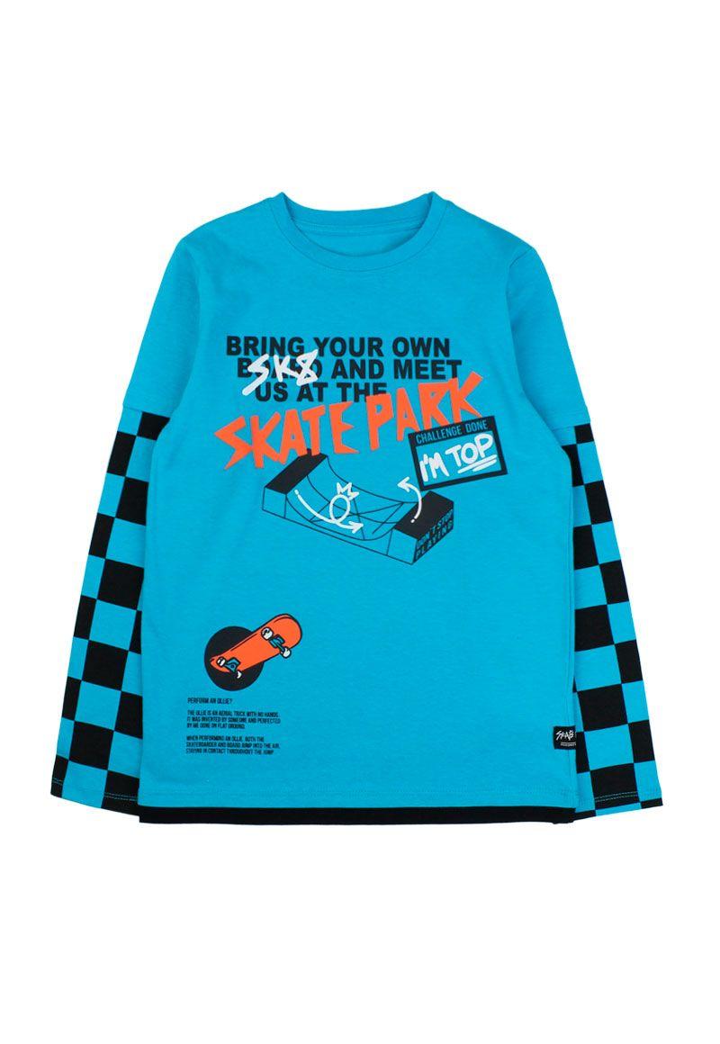 Polera junior niño doble manga liberty 328 W24-0