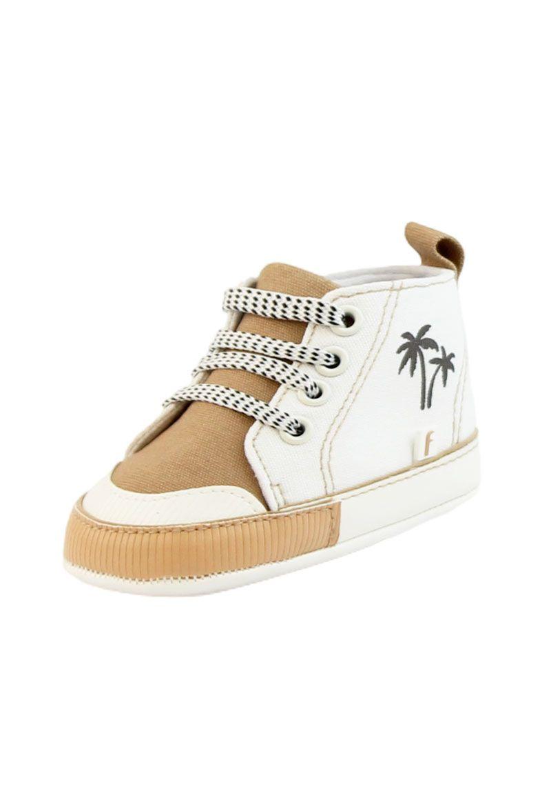Zapatilla caña velcro elástico new born niño 822-1