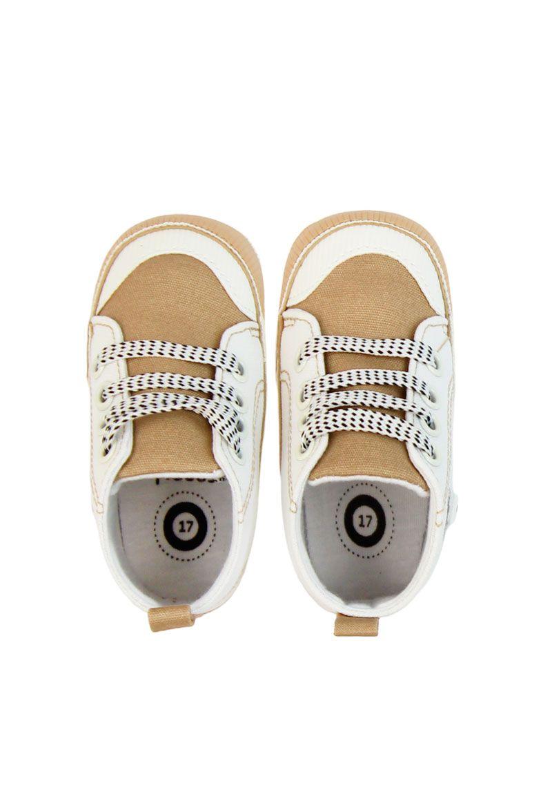 Zapatilla caña velcro elástico new born niño 822-2