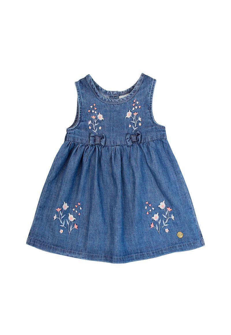 Vestido newborn niña mezclilla breeze 129-0