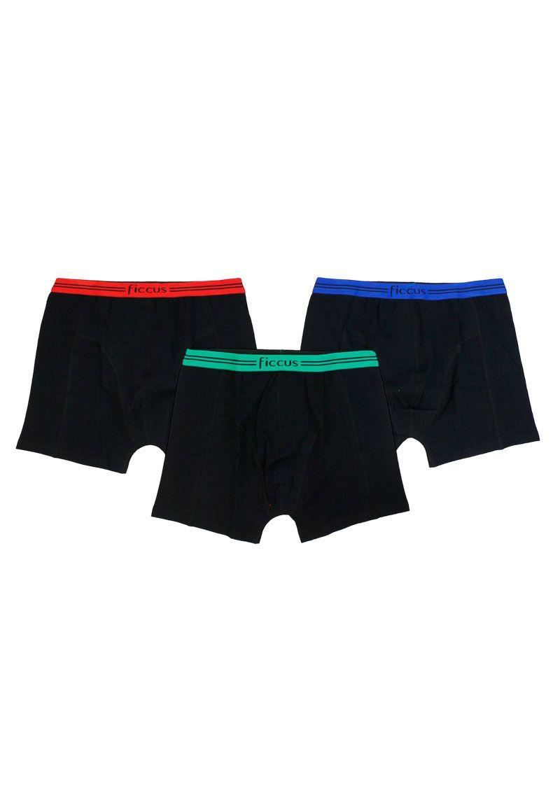 Pack triple boxers teens niño liso 661g-1