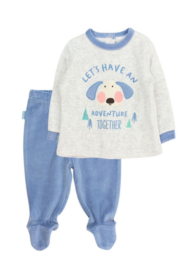 Conjunto newborn niño plush daddy time 103-0