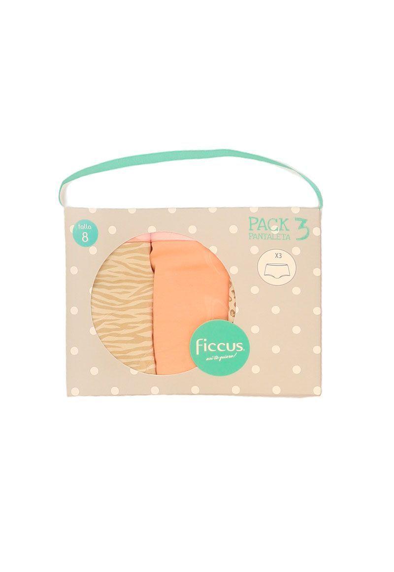 Pack triple pantaleta kids niña ficcus 643m-0