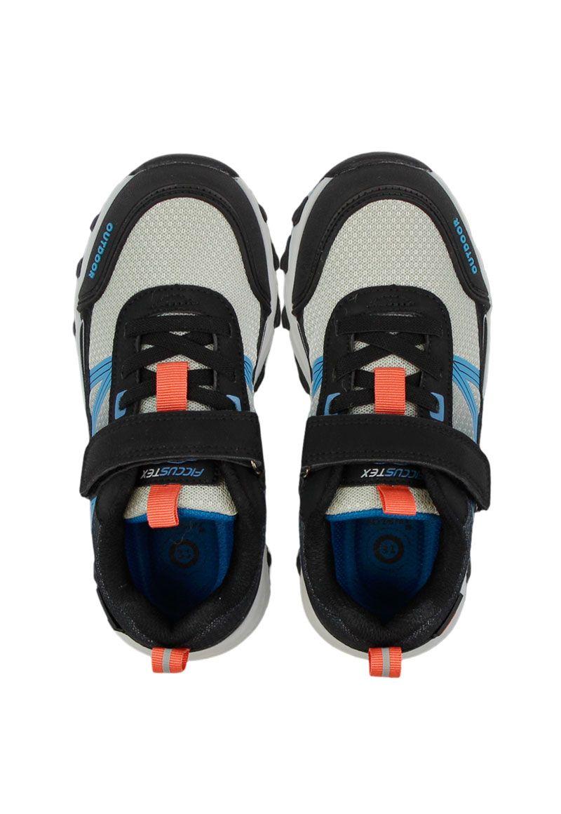 Zapatilla outdoor velcro elástico junior niño 908-1