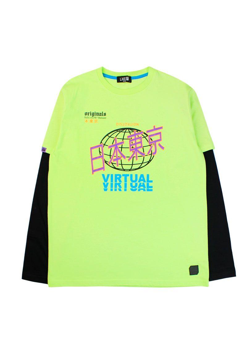 Polera teens niño doble manga revolution 510-0