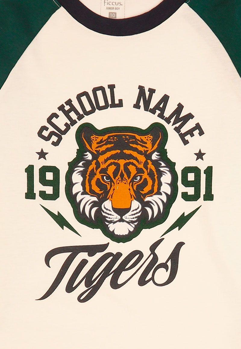 Polera jr niño m/raglan squad 332v-2