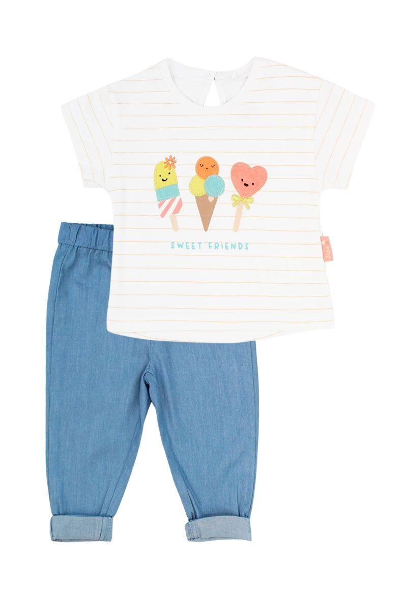 Conjunto newborn niña algodón ice cream 121a-0