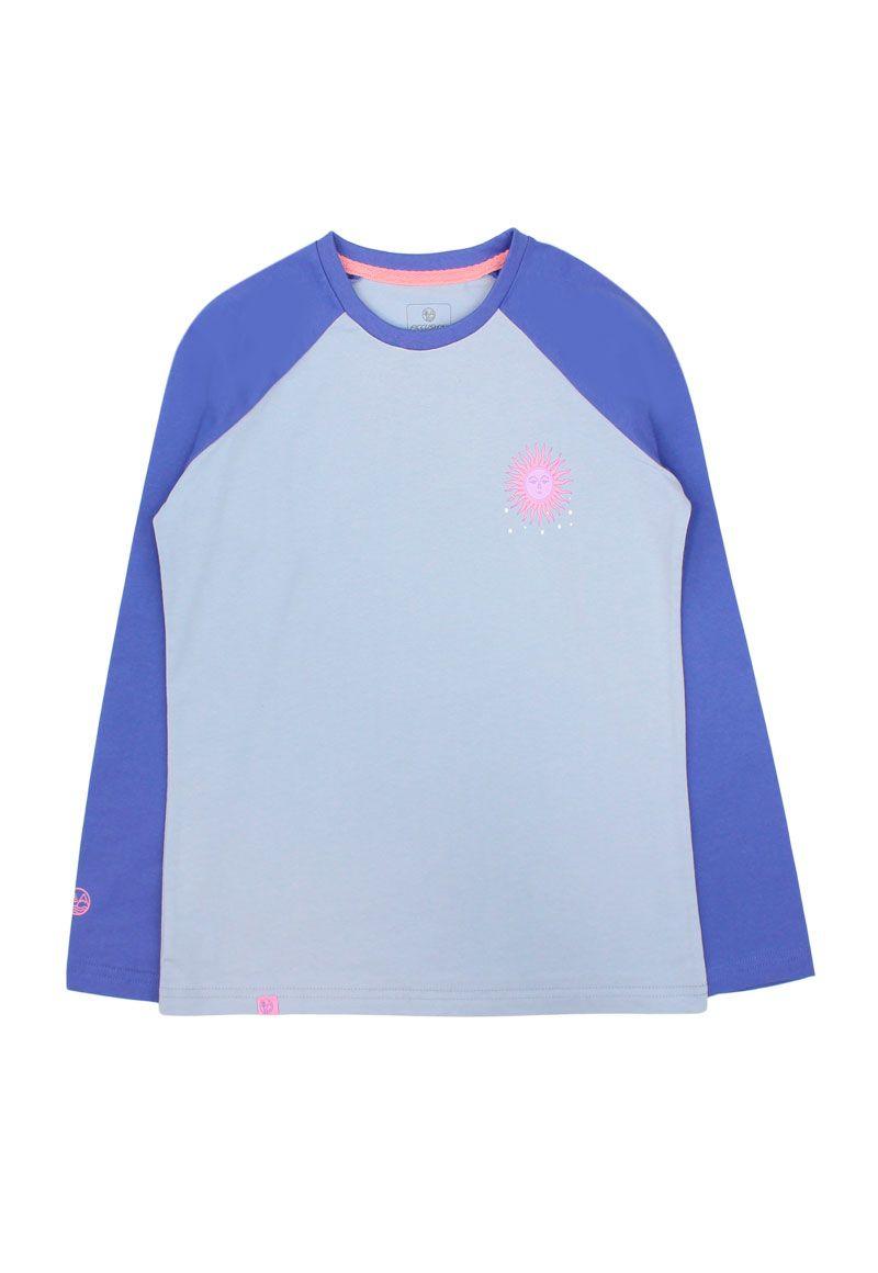 Polera niña manga  raglan ficcustex 557b-0