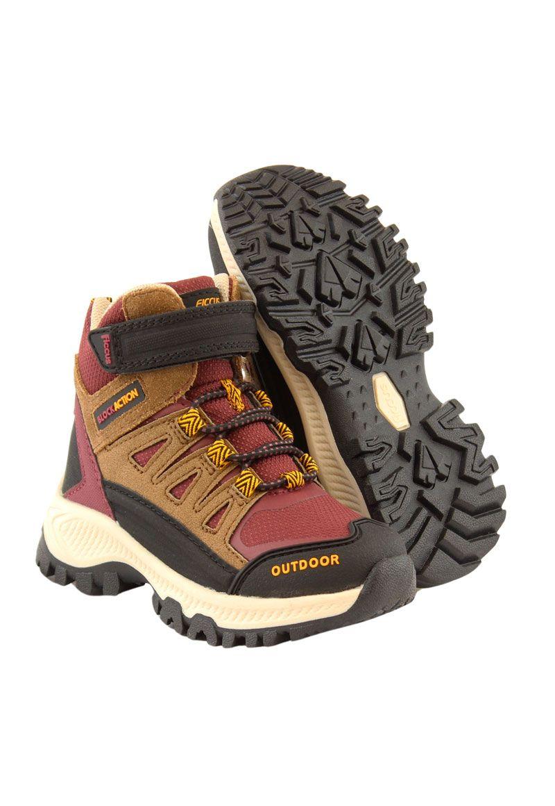 Zapatilla Ficcustex Block Action Caña Velcro Elástico  Kids Niño-3