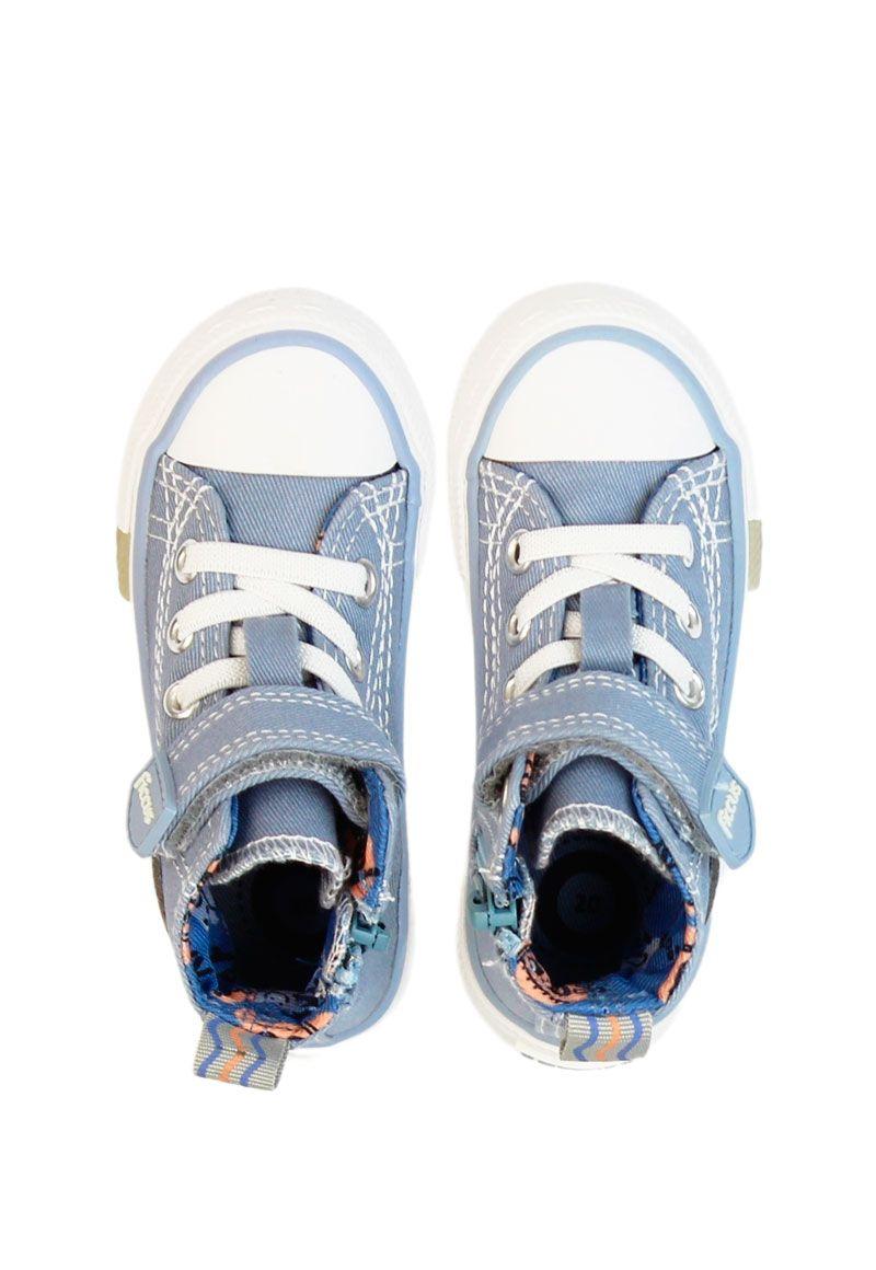 Zapatilla urbana caña velcro elastico principiante niño 843-2
