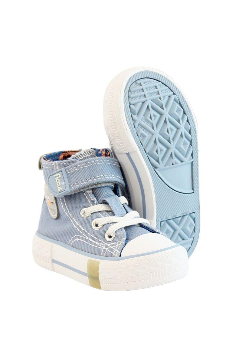 Zapatilla urbana caña velcro elastico principiante niño 843-3