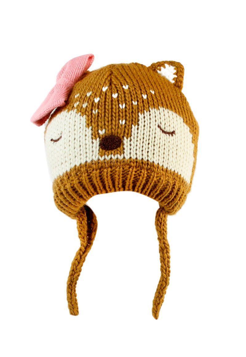 Gorro Bebé Niña Ecolife Café 18 A 24 Meses-1