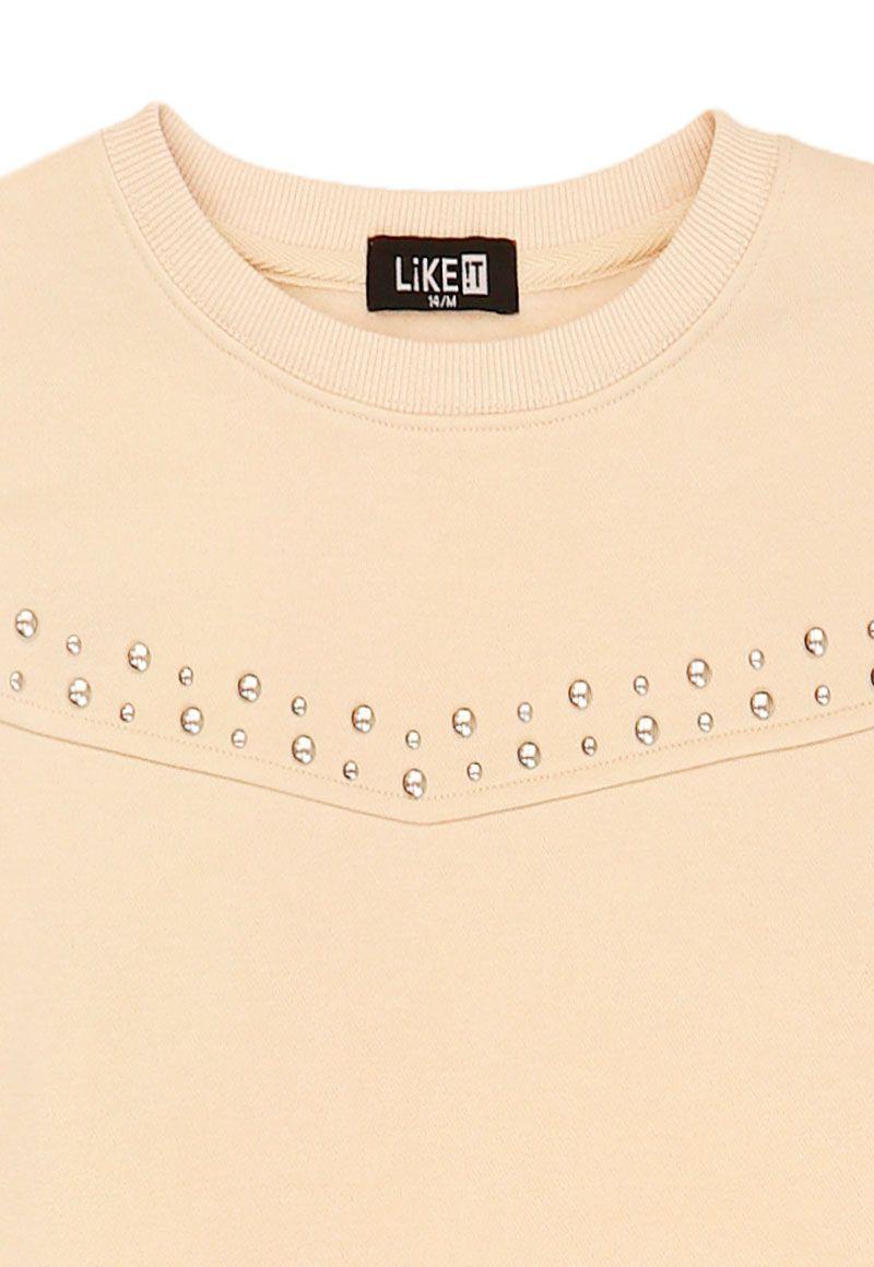 Polerón teens niña tachas attitude 445v-2