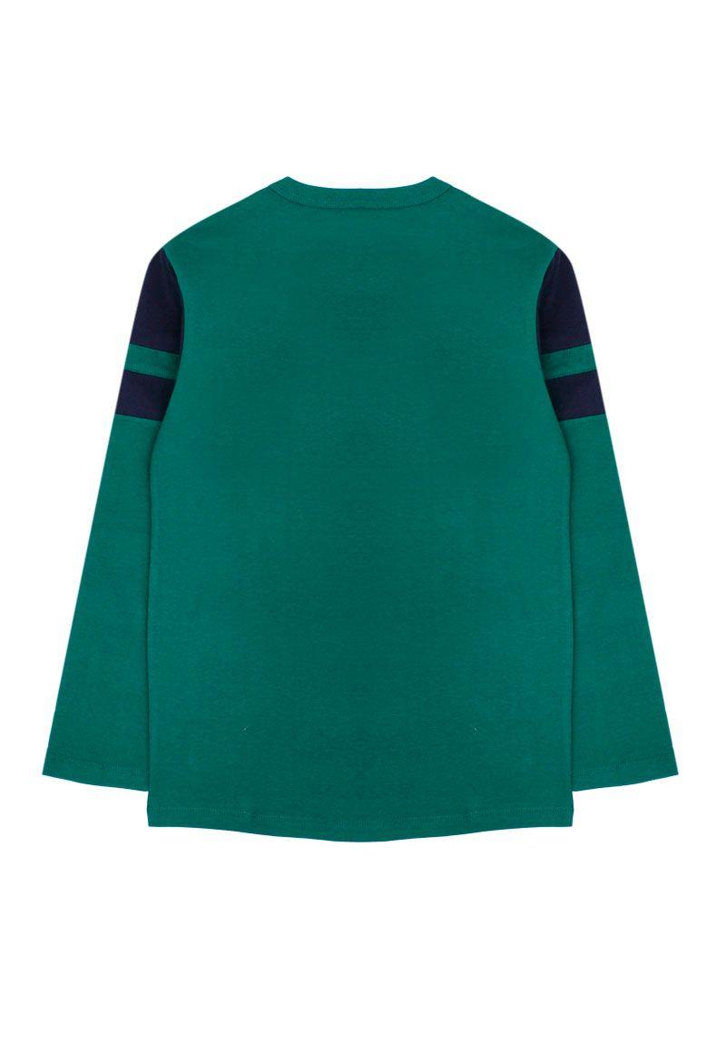 Polera junior niño franjas academy 328b-1