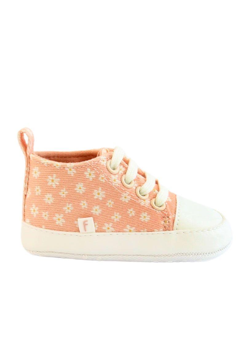 Zapatilla cordón newborn niña 801-3
