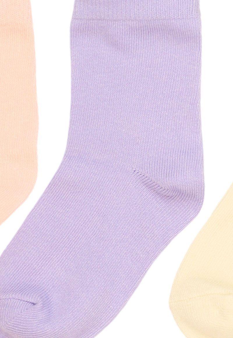 Pack 3 calcetines kids niña liso nubecitas 635m-2