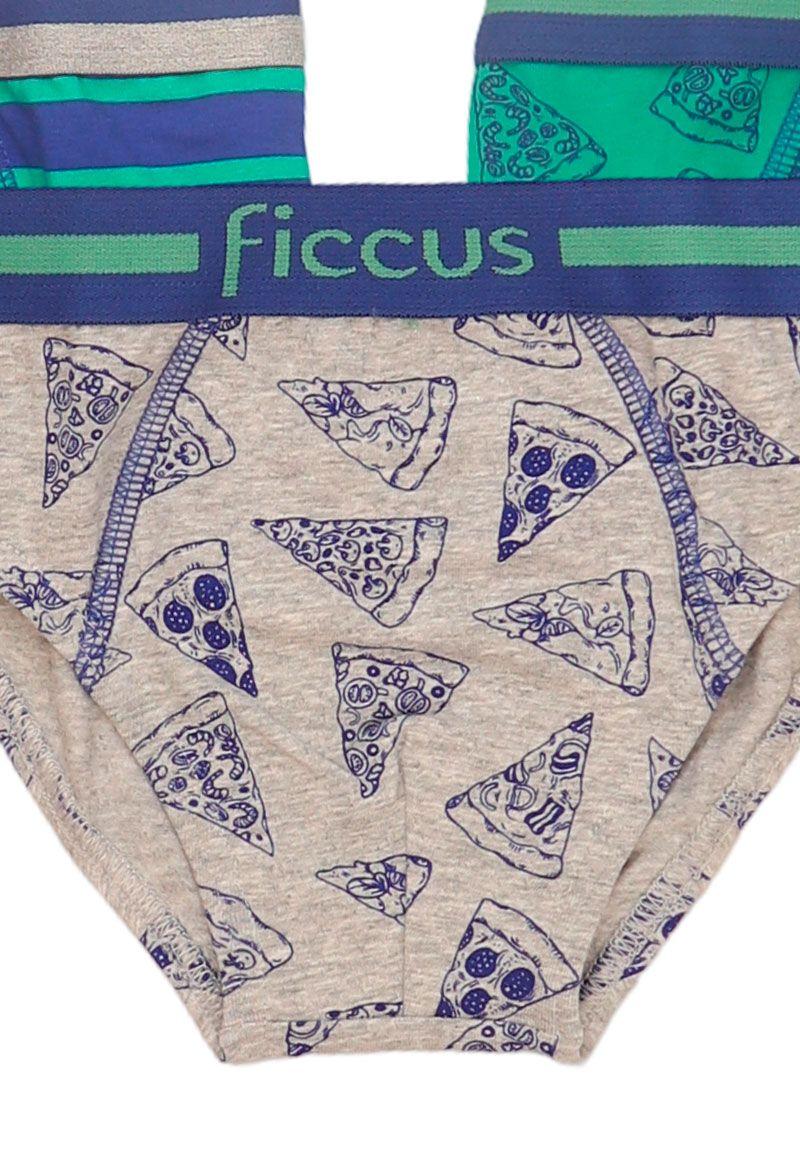 Pack triple briefs kids niño ficcus 640m-2