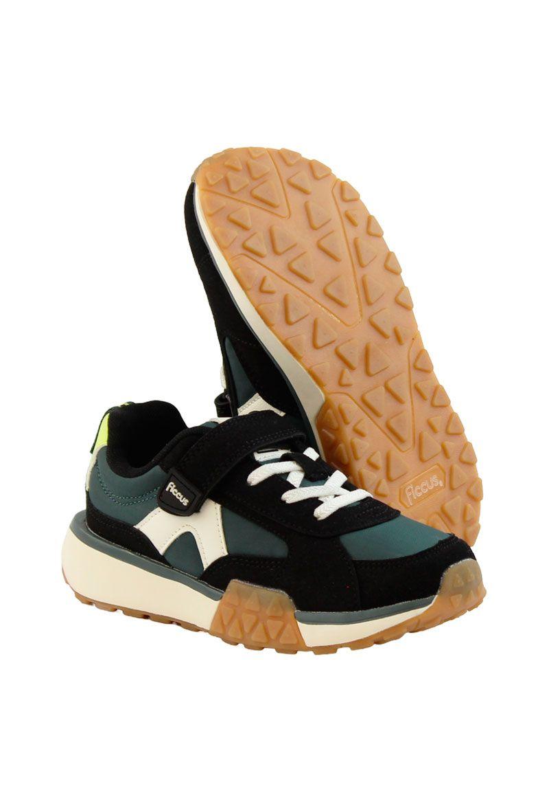 Zapatilla sport velcro elástico junior niño 930-3