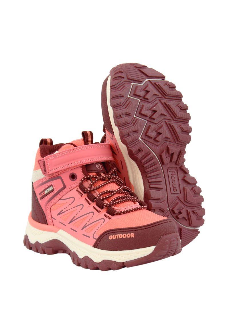 Zapatilla ficcustex block action caña velcro elástico kids niña 853-3