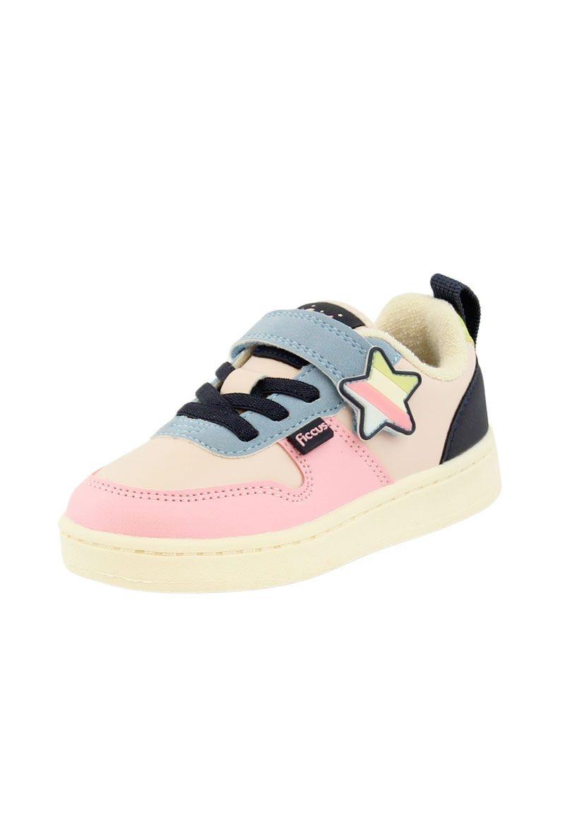 Zapatilla urbana velcro elástico kids niña 843-1