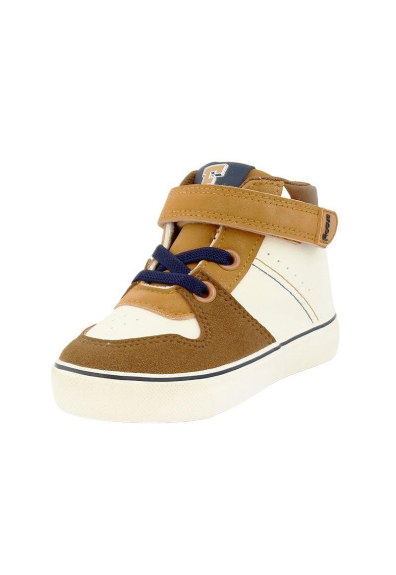 Zapatilla urbana caña velcro elástico principiante niño 828-1