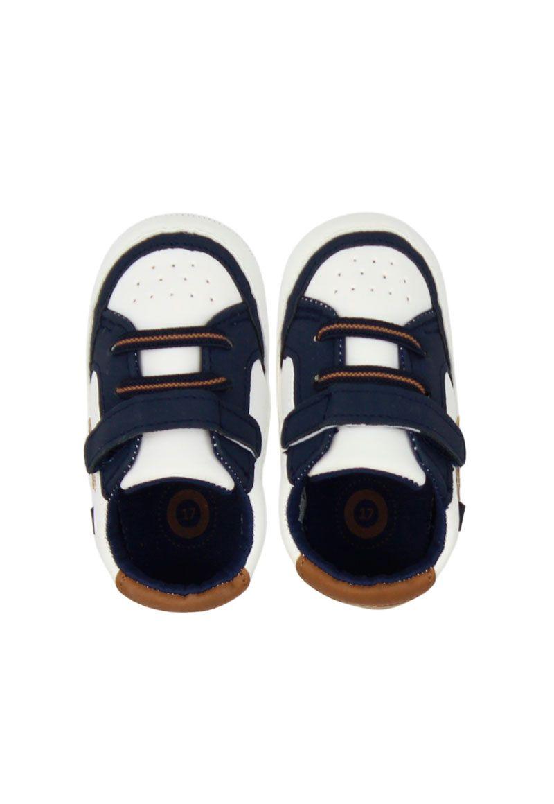 Zapatilla urbana velcro elástico new born niño 809-2