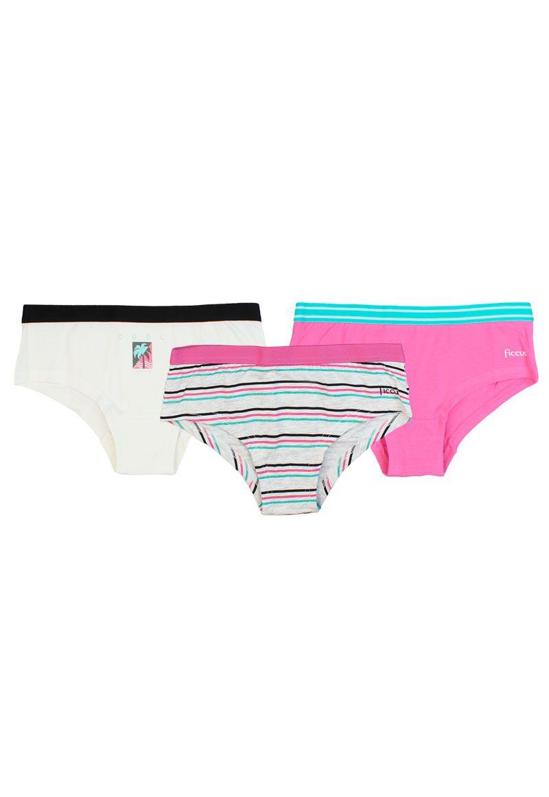 Pack triple pantaleta teens niña  663g-1