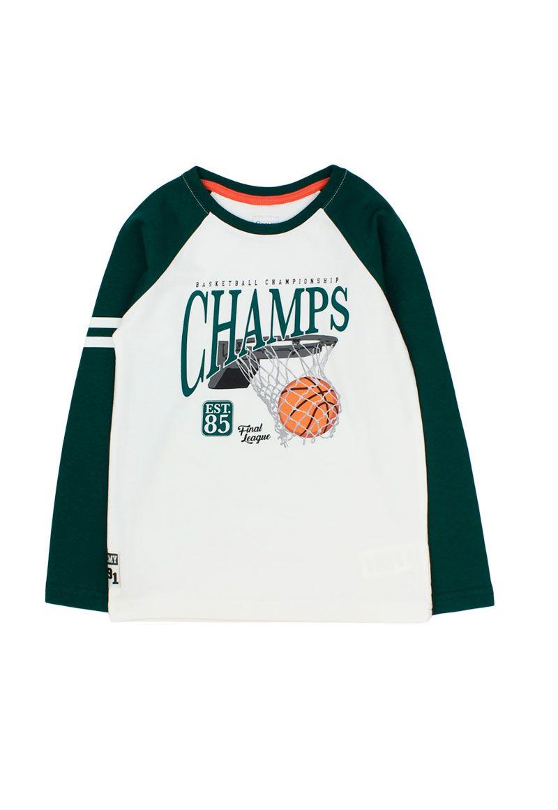 Polera kids niño manga raglan academy 225-0