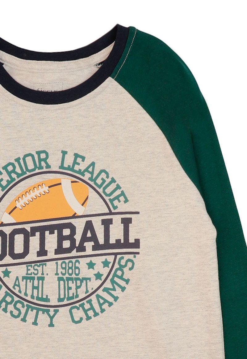 Polera kids niño m/raglan squad 224v-2