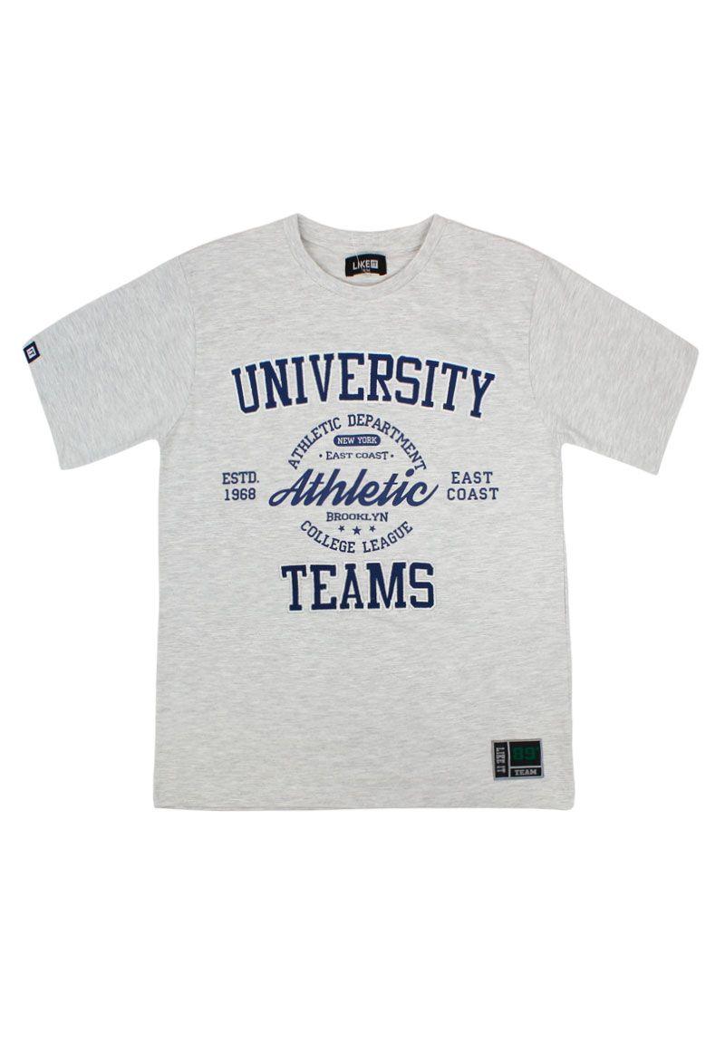 Polera teens niño bordada academy 503b-0