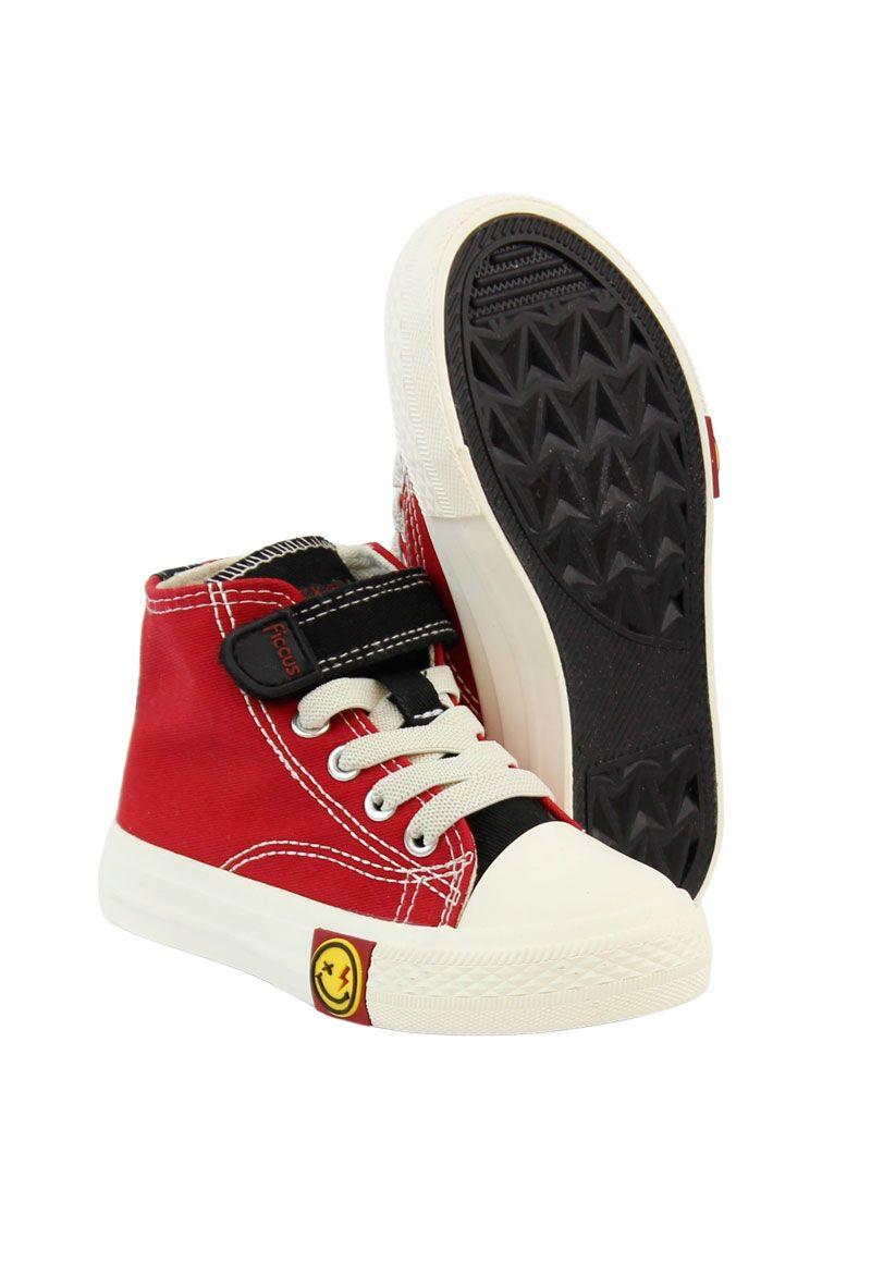 Zapatilla urbana caña velcro elástico kids niño 881-3