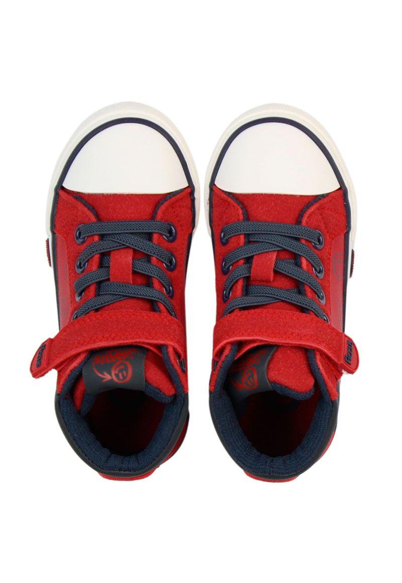 Zapatilla urbana caña velcro elastico a caminar niño 872b-2