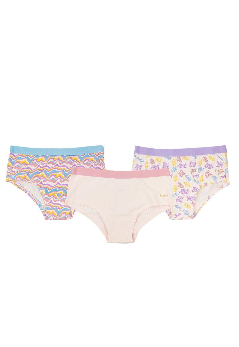 Pack triple pantaleta teens niña 663-0