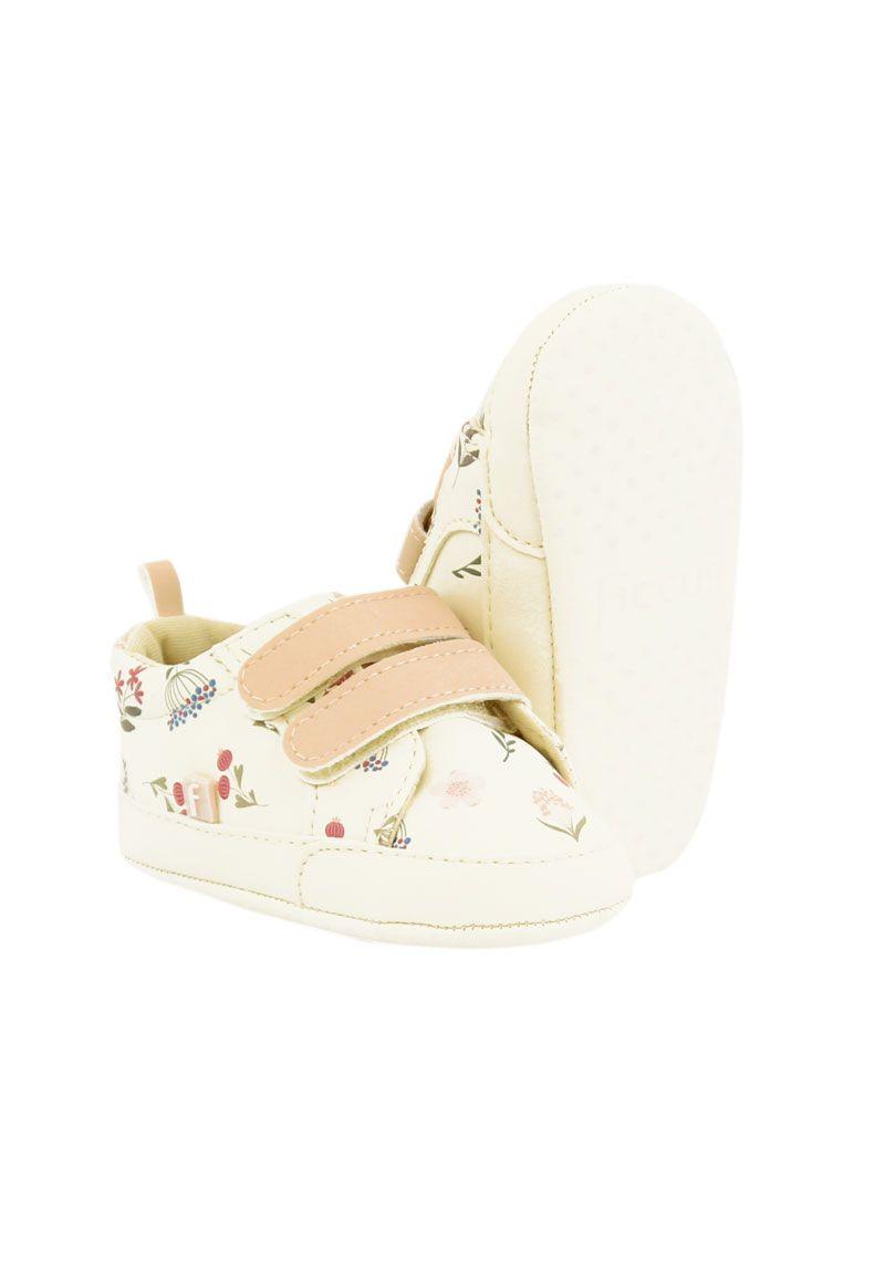 Zapatilla 2 velcros new born niña 801-3
