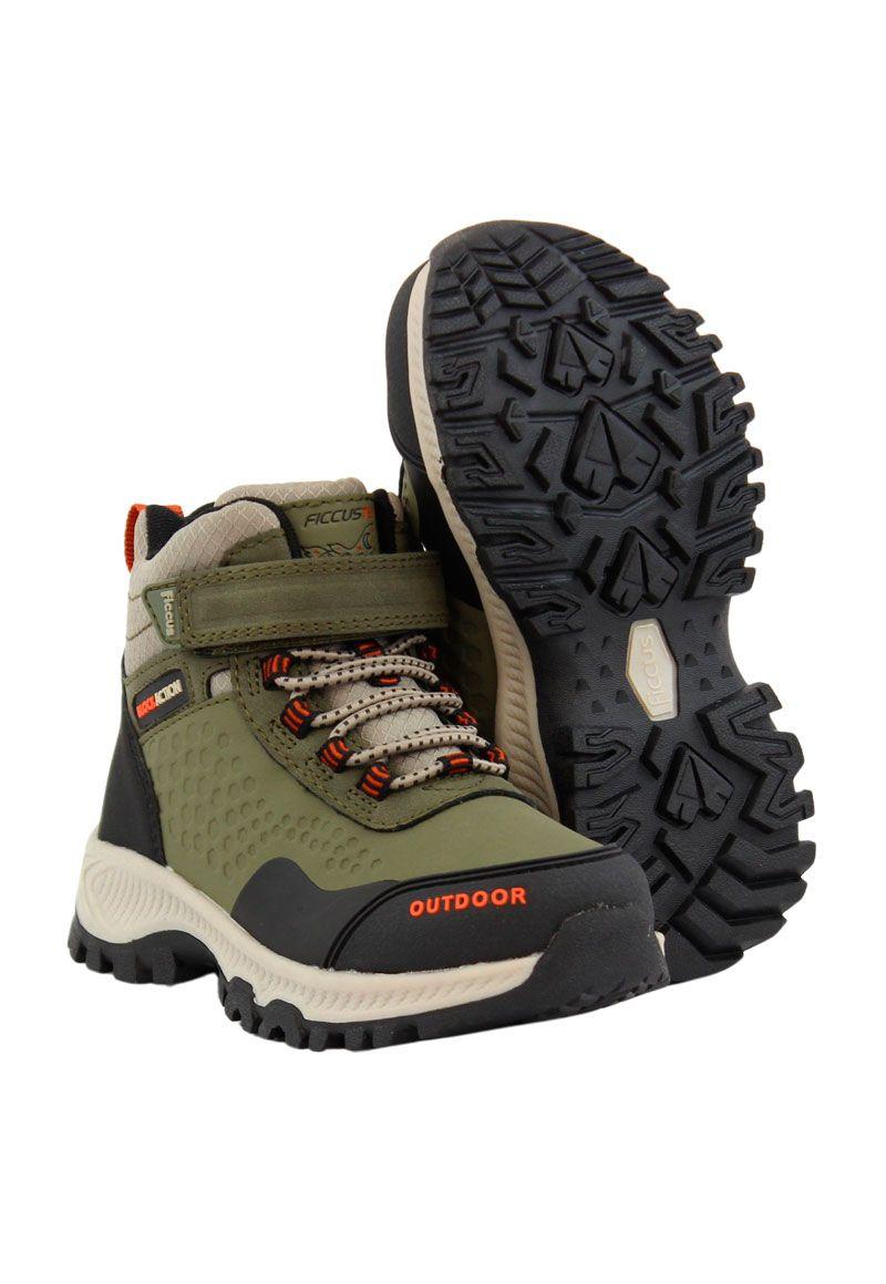 Zapatilla ficcustex block action caña velcro elástico kids niño 877-3