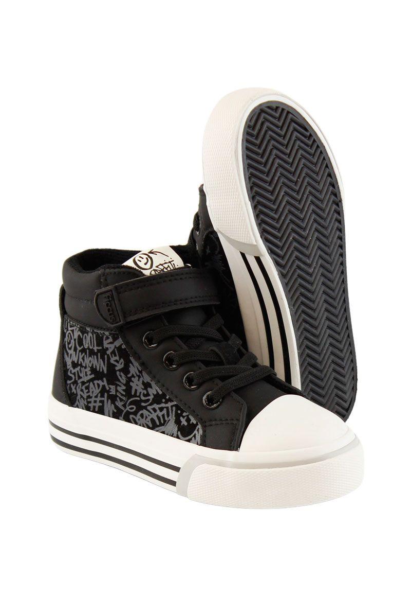 Zapatilla urbana caña velcro elástico andante niño 873-3