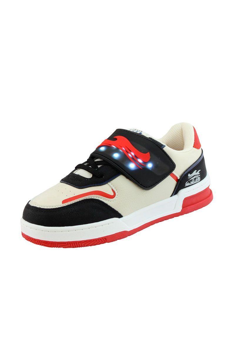 Zapatilla led velcro elástico junior niño 928-1