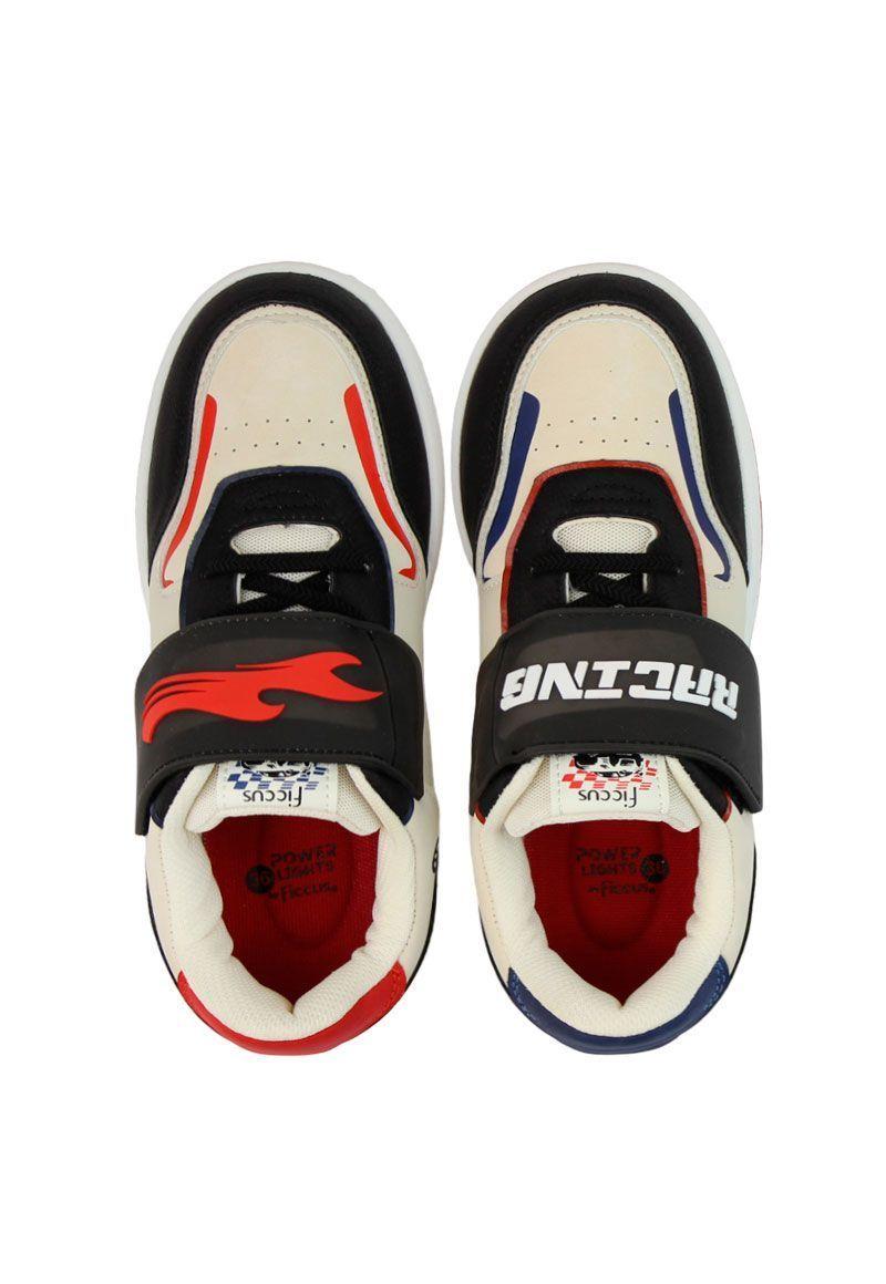 Zapatilla led velcro elástico junior niño 928-4