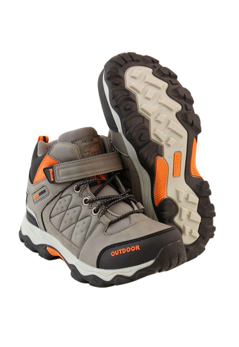 Zapatilla outdoor caña velcor elástico ficcustex w24 niño 936-3
