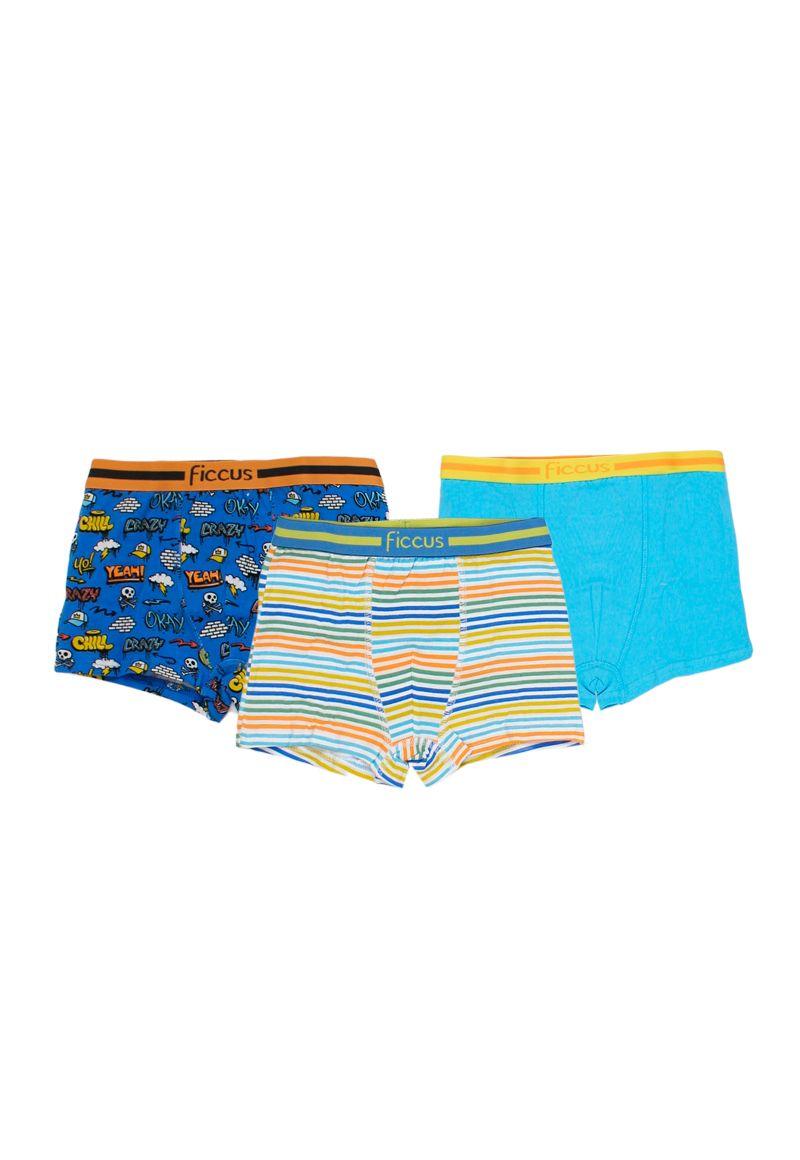 Pack triple boxers kids niño 642b-0